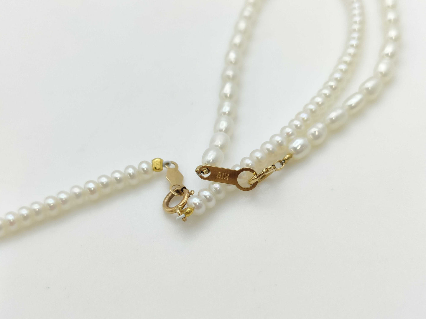Pearl 5-piece set K18/K14/METAL 35.2g necklace 