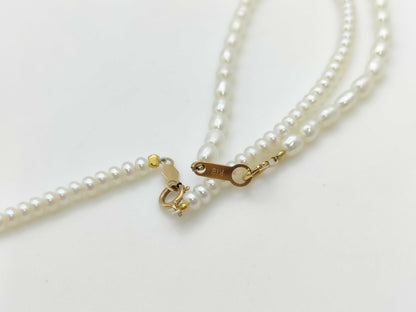 Pearl 5-piece set K18/K14/METAL 35.2g necklace 