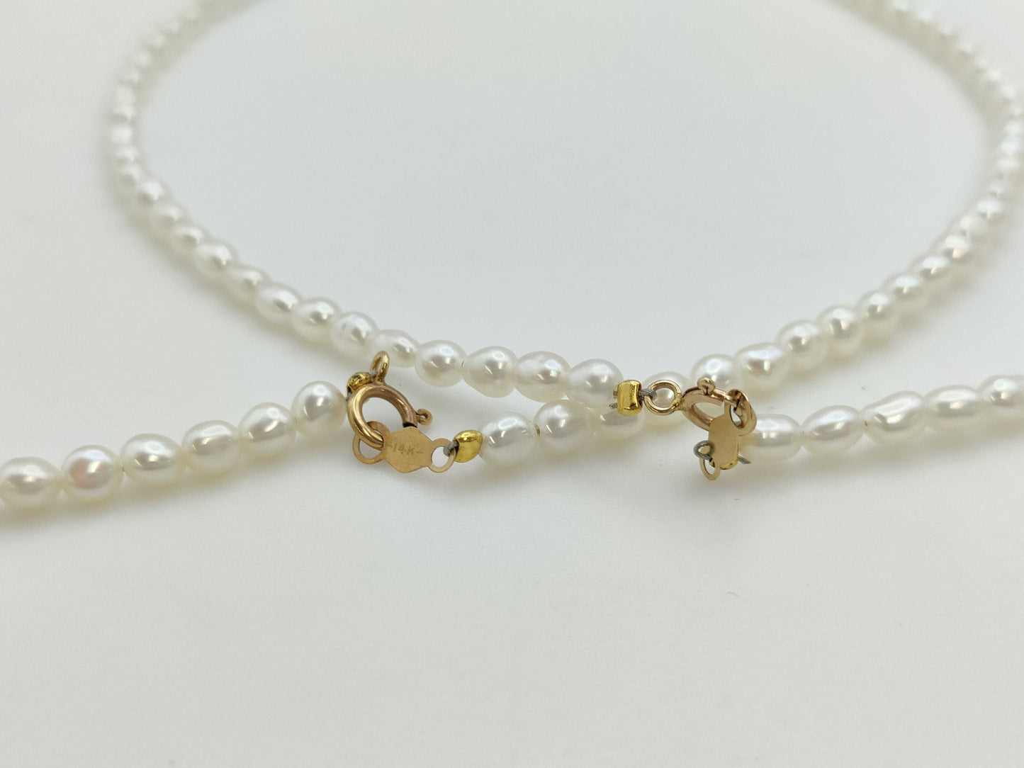 Pearl 5-piece set K18/K14/METAL 35.2g necklace 