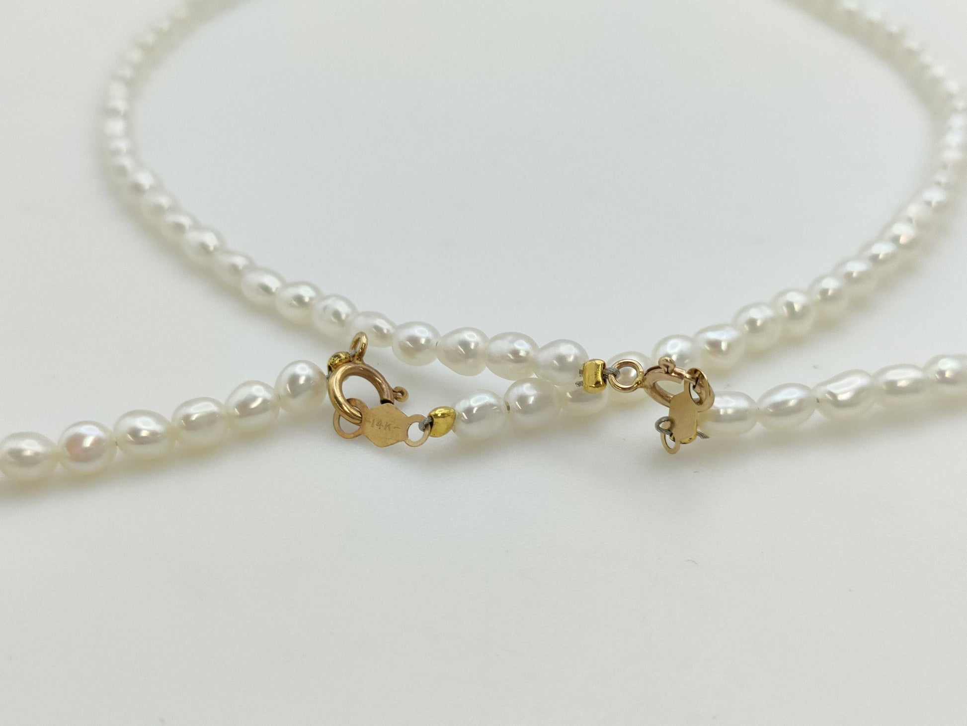Pearl 5-piece set K18/K14/METAL 35.2g necklace 