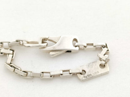 GUCCI Logo SV925 Silver 12.4g Necklace
