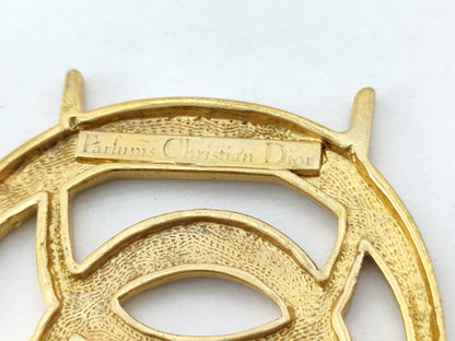 Dior Christian Dior Brooch GP Gold Brooch