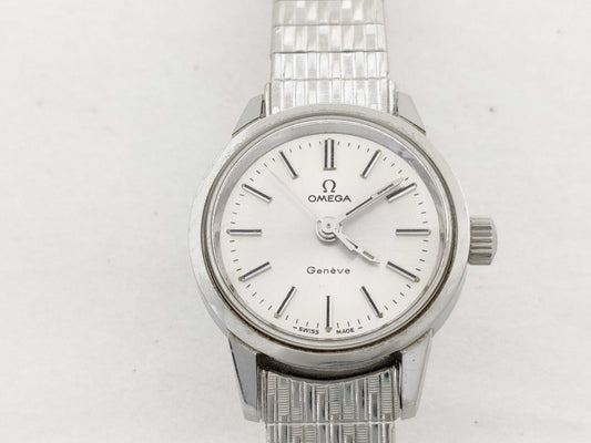 OMEGA Geneva Serial V8743 + AG5 Stainless Steel/Hand-Wound Silver Dial Women's Watch