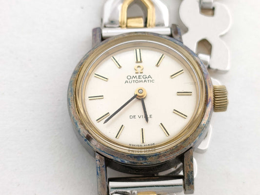 OMEGA De Ville SS/GP/AT Silver Dial Women's Watch