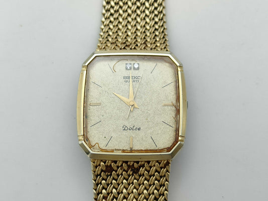 SEIKO Dolce 9521-5210 542496 Quartz Gold Dial Immutable Women's Watch