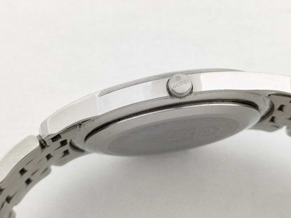 GUCCI Model 5500M Serial 12435730 Stainless Steel/QZ Black Dial Non-Working/No Operational Guarantee Men's Watch