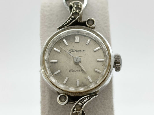 CITIZEN Grace G40018 Hand-Wound K14 Silver Dial Women's Watch
