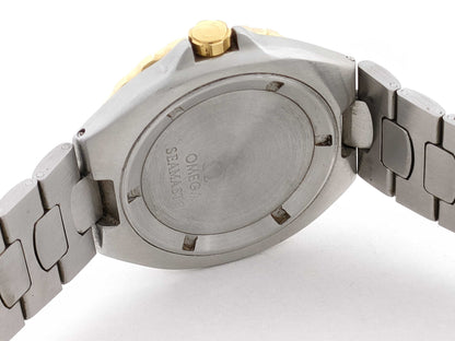 OMEGA Seamaster Seamaster SS/GP/QZ Black Dial Non-Working/No Operational Guarantee Men's Watch