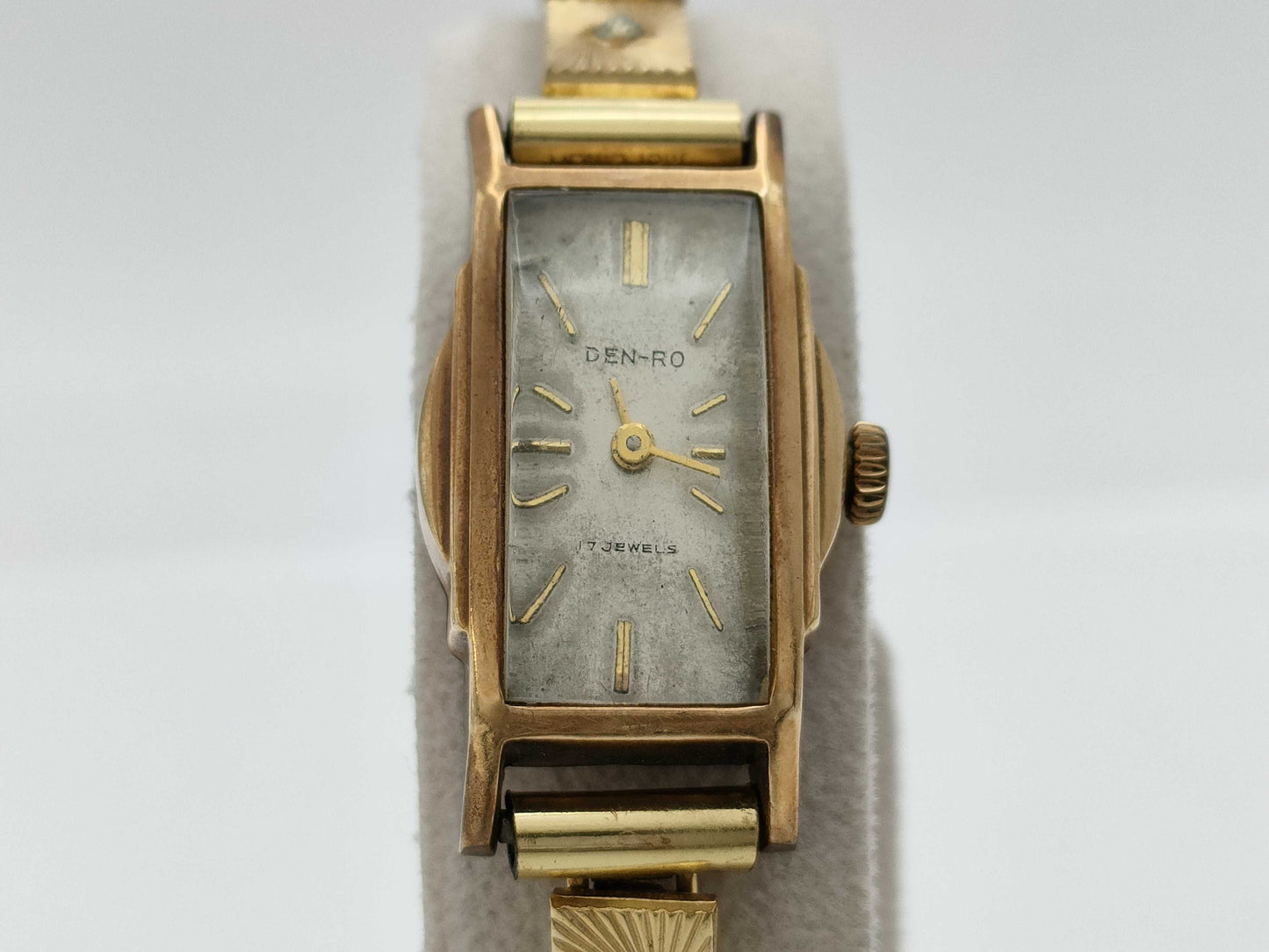 Denro Hand-Wound Silver Dial K18 Women's Watch