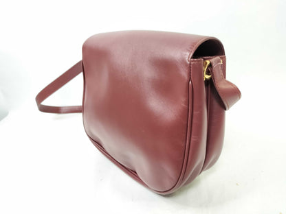 Cartier Must Cartier Leather Shoulder Bag Bordeaux Shoulder Bag