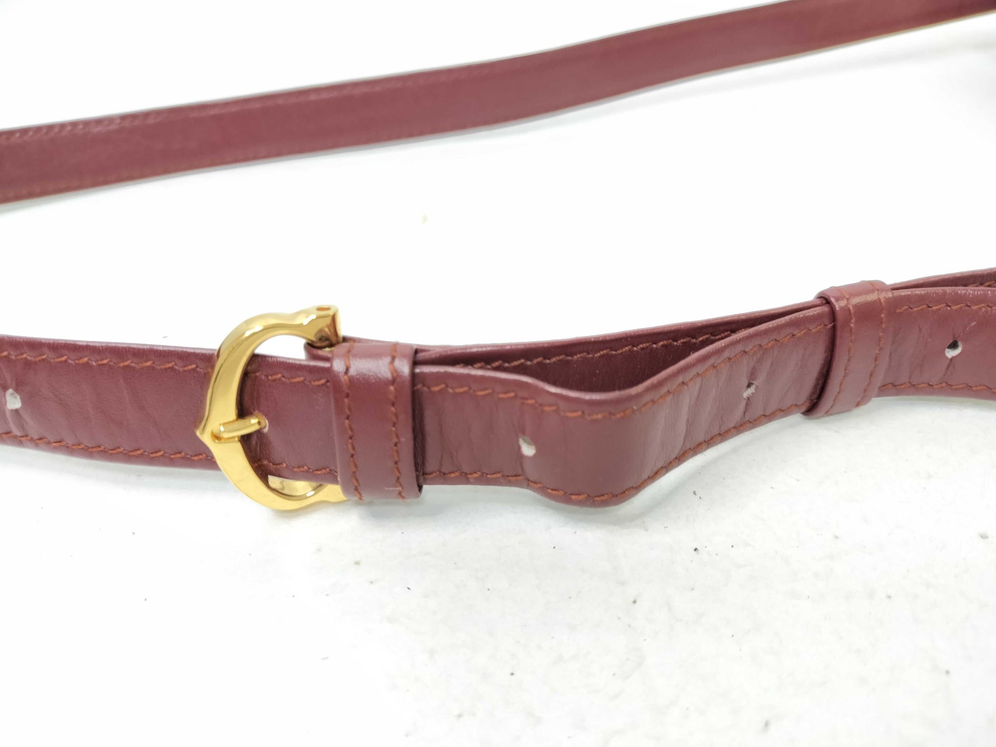 Cartier Must Cartier Leather Shoulder Bag Bordeaux Shoulder Bag