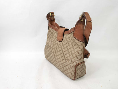 CELINE Celine PVC Shoulder Bag Brown Shoulder Bag