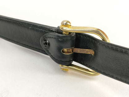 CELINE Celine Leather Shoulder Bag Black Shoulder Bag