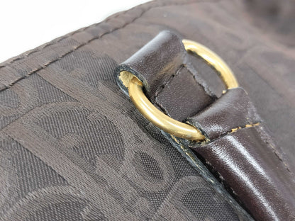 Dior Trotter Christian Dior Nylon Canvas Boston Bag Brown Boston Bag