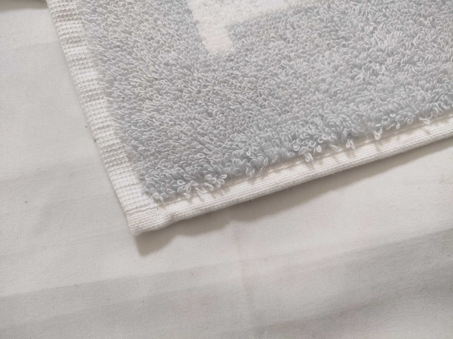 HERMES Cotton Hand Towel Light Blue Other Accessories