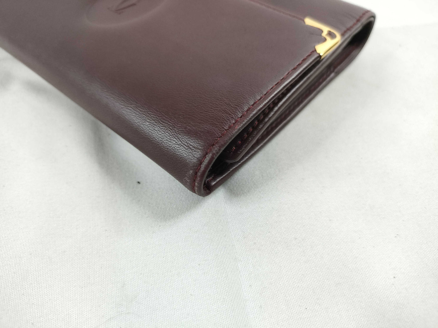 Cartier Mast Cartier Mastline Leather Tri-Fold Wallet Bordeaux Wallet
