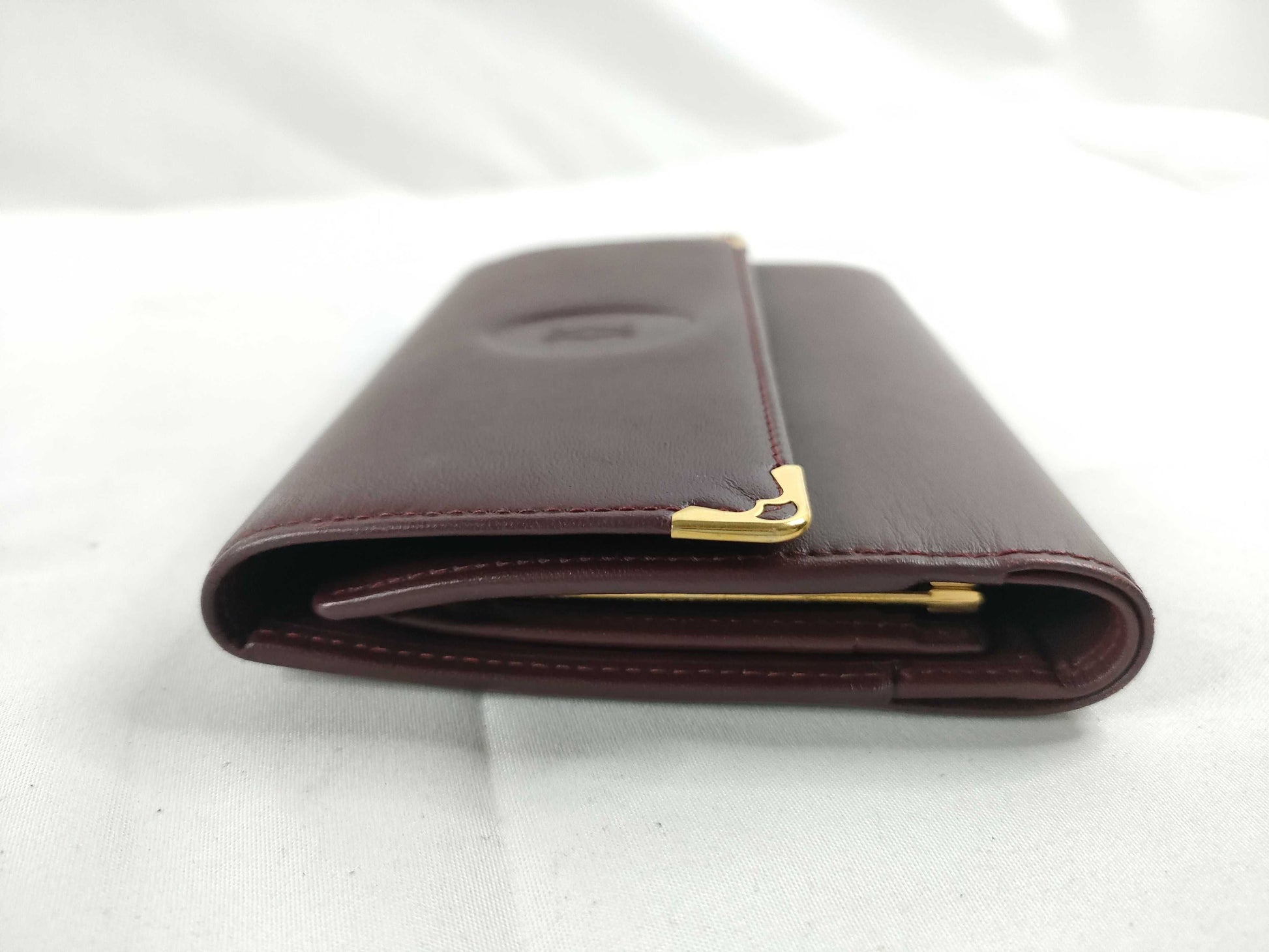 Cartier Mast Cartier Mastline Leather Tri-Fold Wallet Bordeaux Wallet