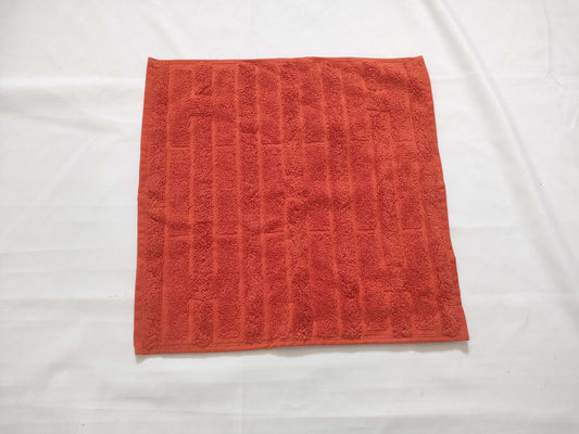 HERMES Cotton Face Towel Orange Other Accessories