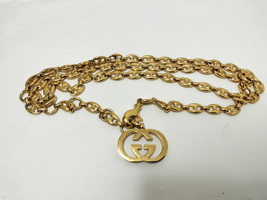 GUCCI GP Chain Belt Gold Belt