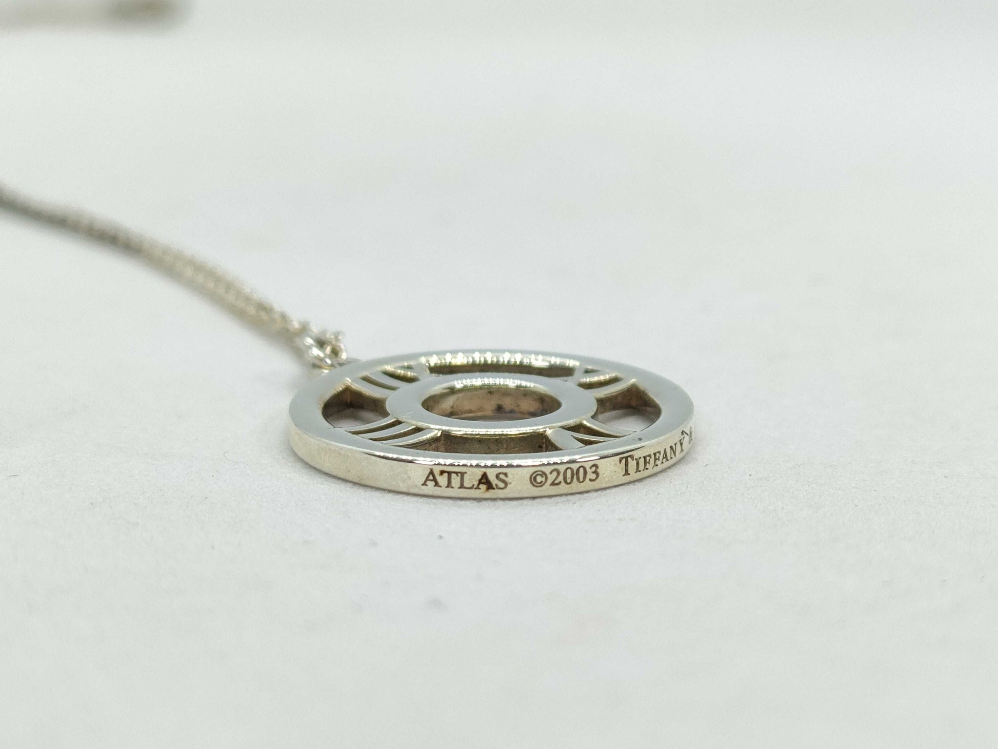 Tiffany&Co. Atlas Tiffany Atlas Open Medallion Necklace SV925 Necklace