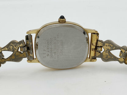 SEIKO Excelline 2320-6660 175415 Quartz Gold Dial Immovable/No Guaranteed Operation Women's Watch