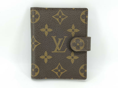 LOUIS VUITTON Monogram LV Monogram Agenda Mini R20007 TH1915 Card Case, Pass Case, Business Card Holder
