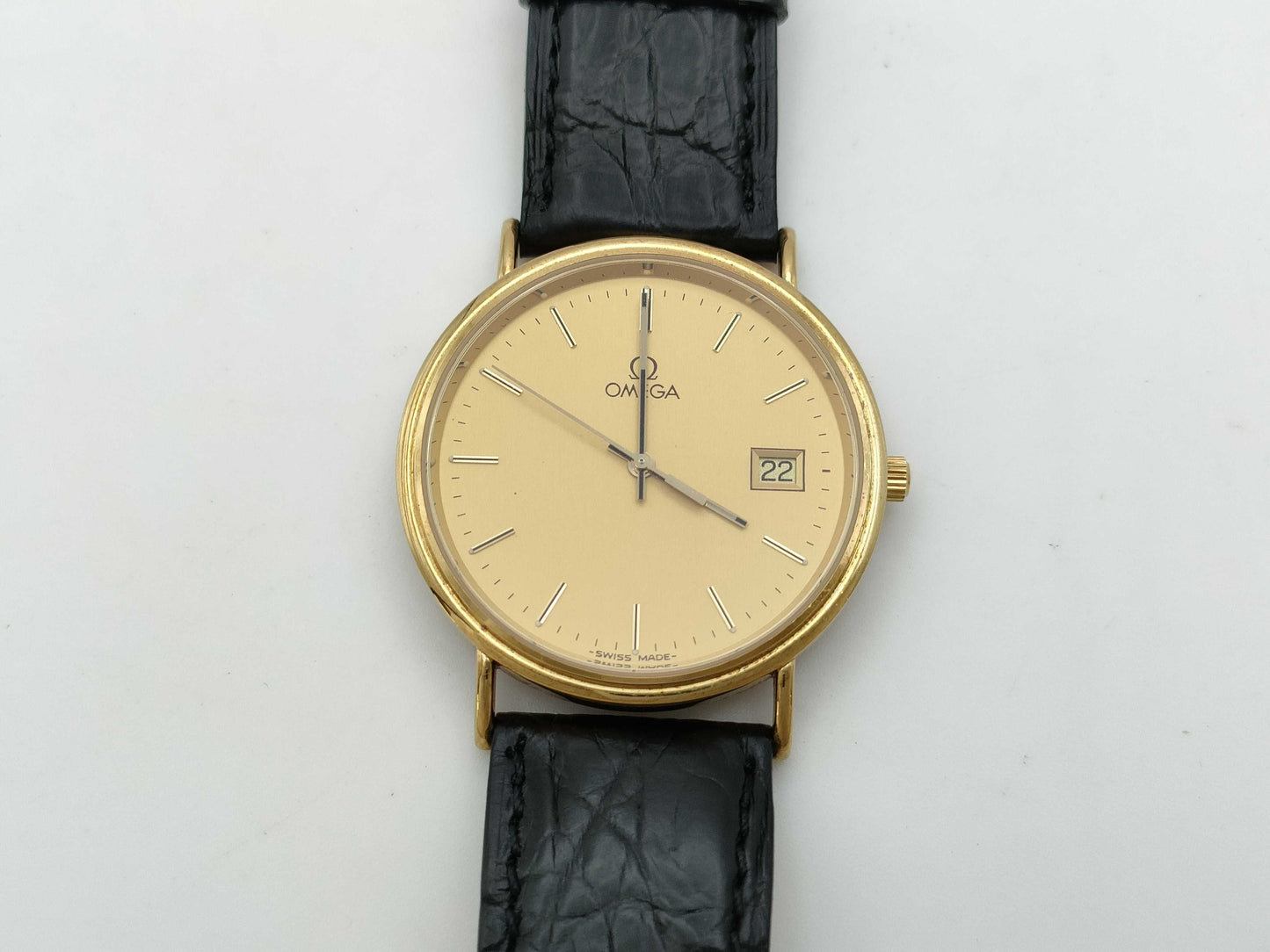 OMEGA 57146548 Quartz K18 Gold Dial Immovable/No Guaranteed Operation Boy's Watch