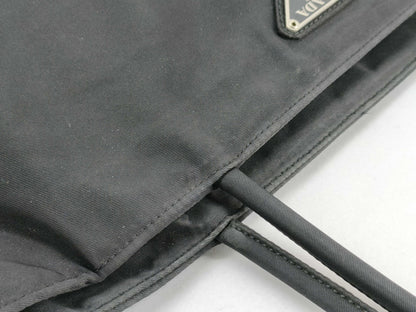 PRADA Nylon Prada Tesuto Tote Bag Black Tote Bag