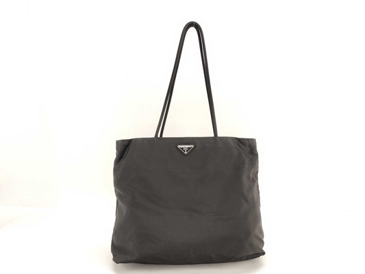 PRADA Nylon Prada Tesuto Tote Bag Black Tote Bag
