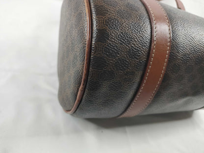 CELINE Macadam PVCx Leather Handbag M94 Brown Handbag