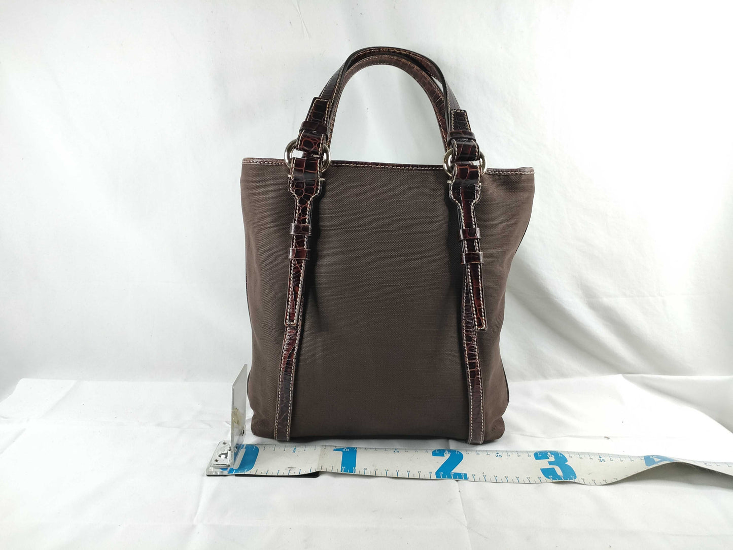 CELINE Canvas x Leather Tote Bag WC-ST-0047 Brown Tote Bag