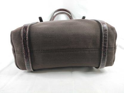 CELINE Canvas x Leather Tote Bag WC-ST-0047 Brown Tote Bag