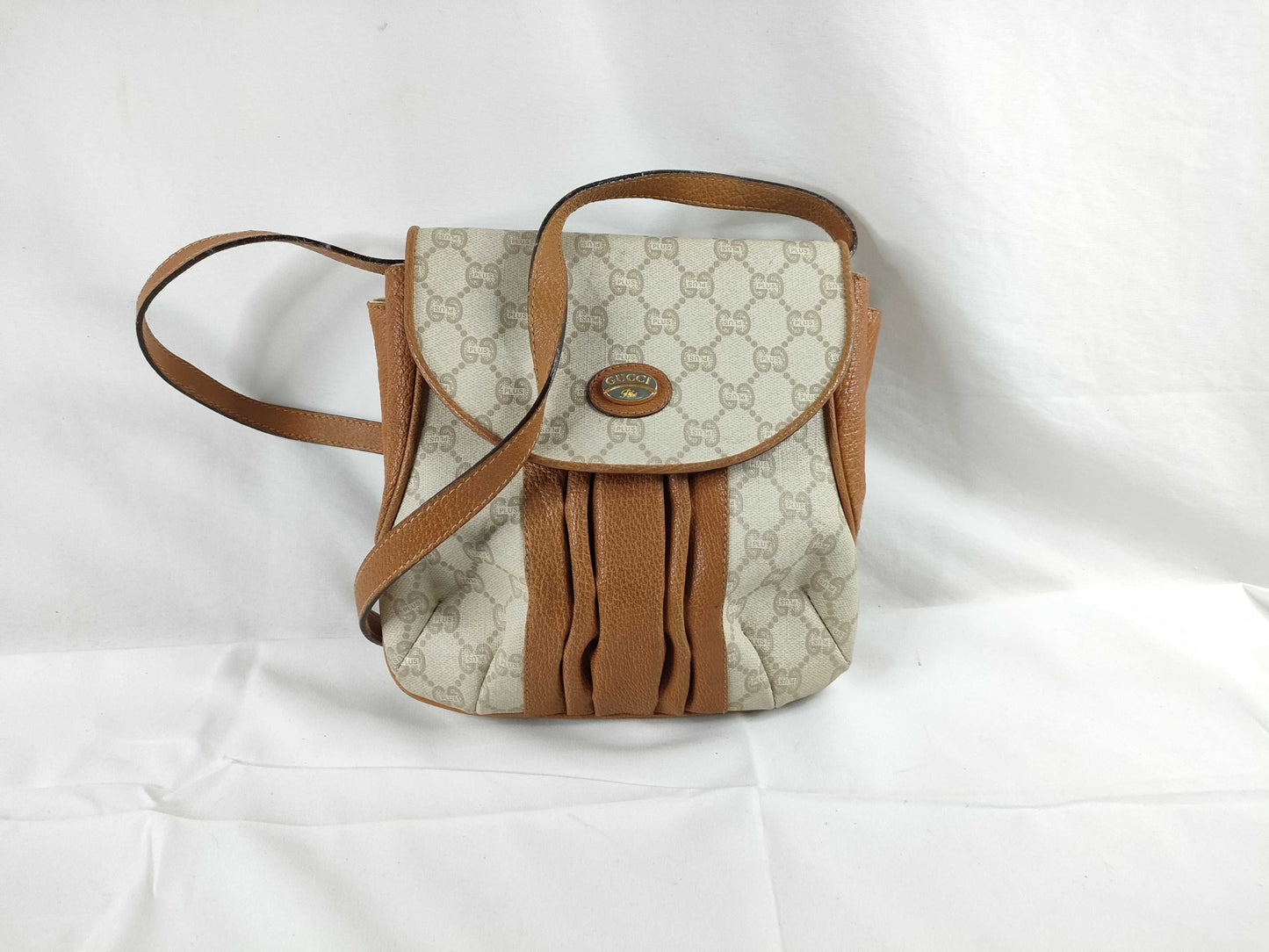 GUCCI GG Plus Gucci GG Plus Shoulder Bag Brown x Ivory Shoulder Bag