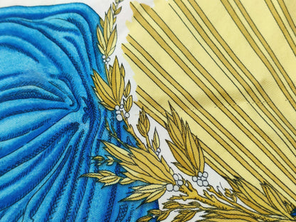 HERMES Carre Hermes Carre 90 French Revolution Silk Scarf Pink Scarf
