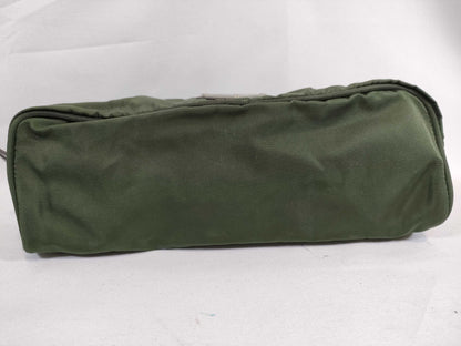 PRADA Nylon Prada Tessuto Pouch Khaki Pouch