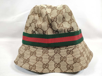 GUCCI GG Canvas Gucci Sherry Line GG Canvas Hat Brown Other Accessories