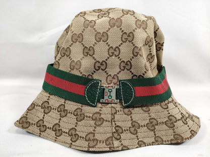 GUCCI GG Canvas Gucci Sherry Line GG Canvas Hat Brown Other Accessories