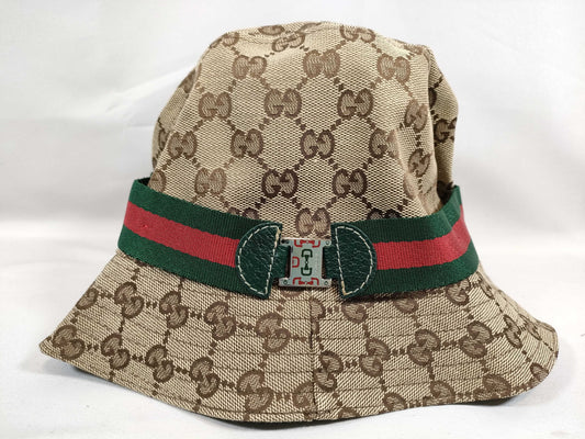 GUCCI GG Canvas Gucci Sherry Line GG Canvas Hat Brown Other Accessories