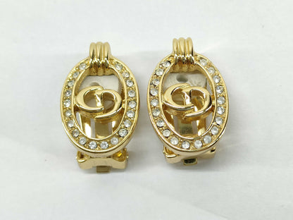 Dior Christian Dior Earrings GP Gold Earrings