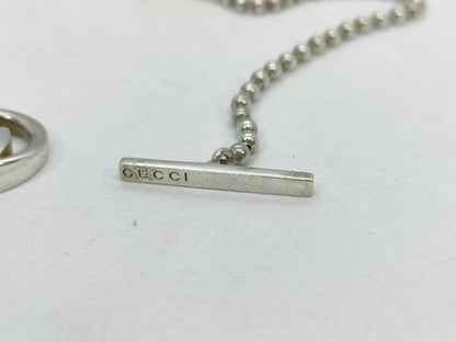 GUCCI Interlocking Ball Chain Necklace in SV925