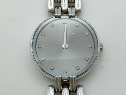 Dior D44-120 CC5982 Quartz Grey Dial Immovable No Guaranteed Operation Women's Watch