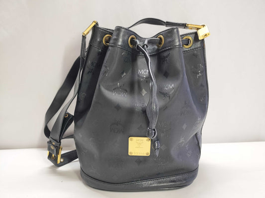 MCM MCM Visetos Nylon x Leather Shoulder Bag Black Shoulder Bag