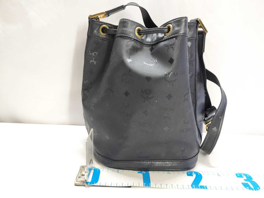 MCM MCM Visetos Nylon x Leather Shoulder Bag Black Shoulder Bag