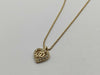 Dior Christian Dior Heart Necklace GP Gold Necklace