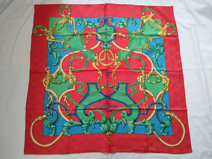 HERMES Kare Hermes Carre90 Imperial Silk Scarf Red Other Accessories