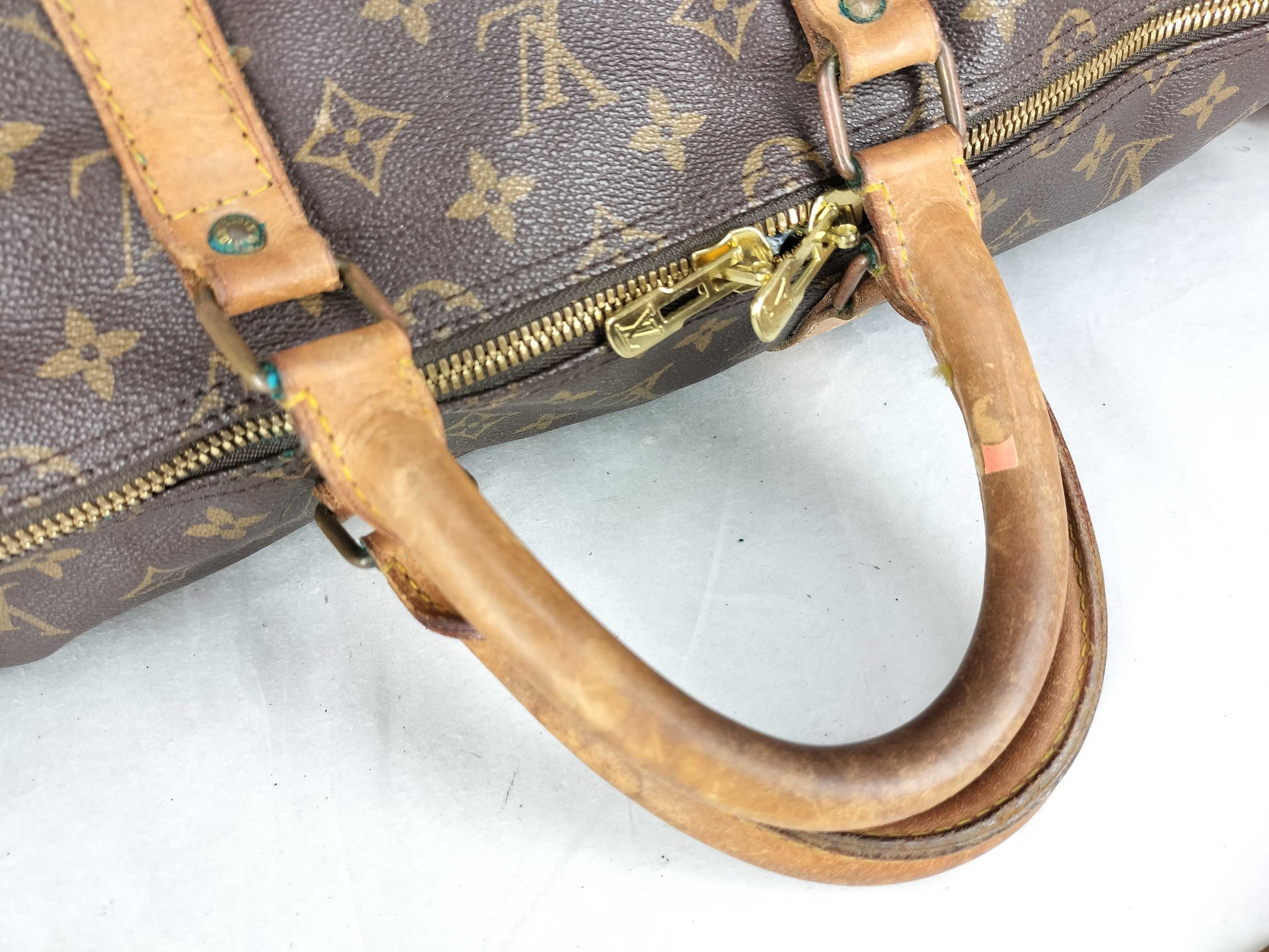 LOUIS VUITTON Monogram LV Monogram Key Polvantriere 55 M41414 SD843 Boston Bag