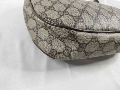 GUCCI GG Supreme Gucci Sherry Line GG Supreme Second Bag 89/01/034 Brown Second Bag