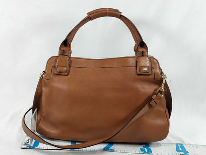 Chloe Chloe Margaret Leather 2-Way Handbag Brown Handbag