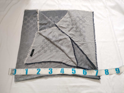 GUCCI GG Gucci GG Pattern Cotton Scarf Navy Other Accessories
