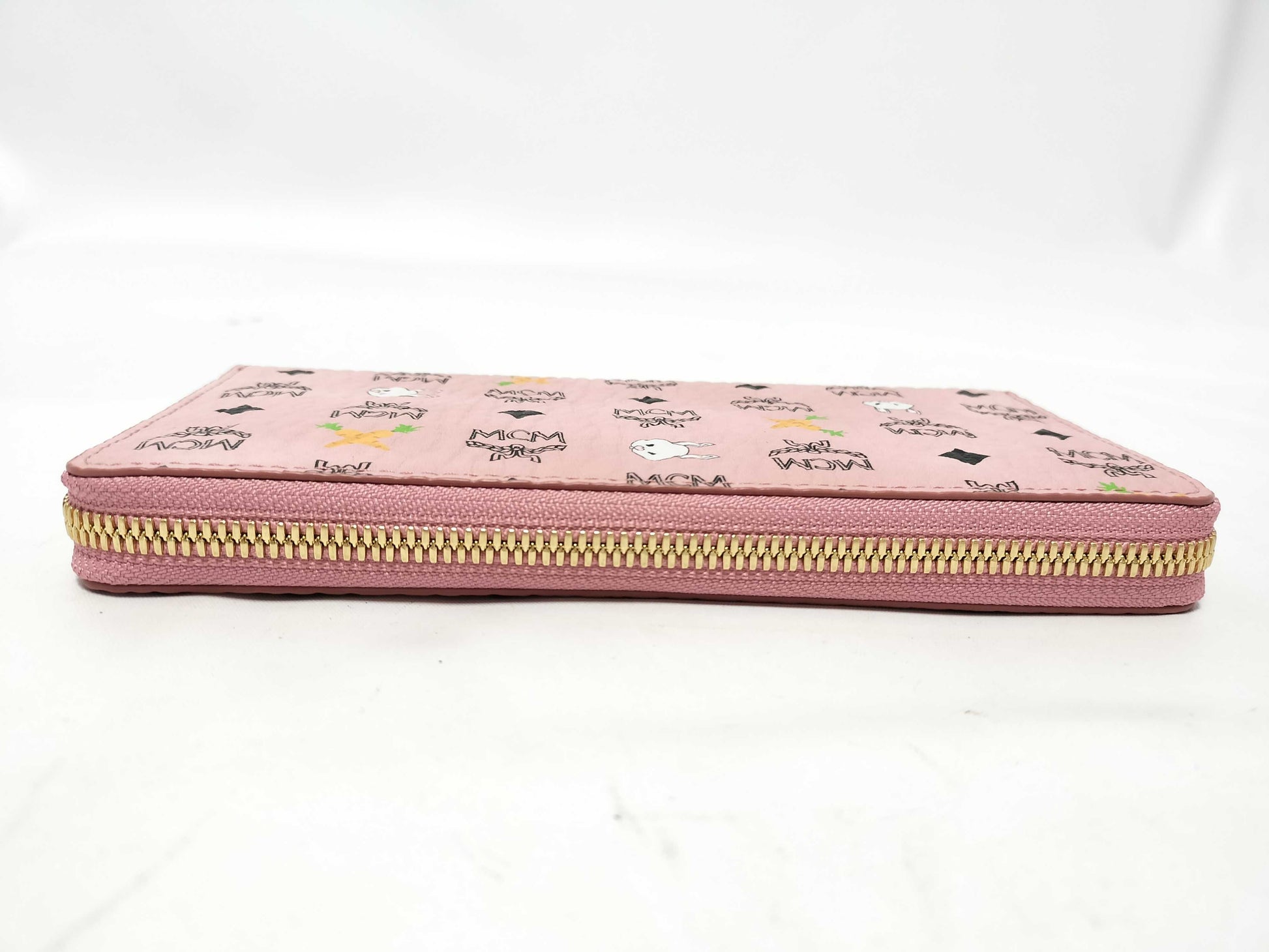 MCM MCM Visetos Leather Long Wallet Pink Wallet